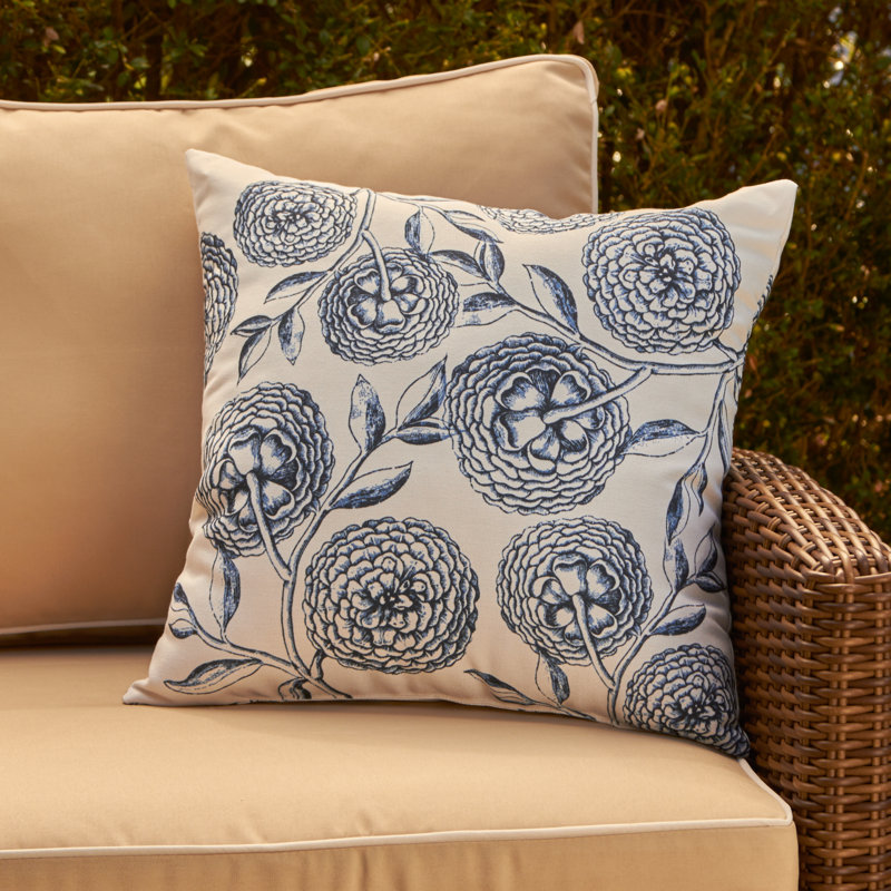Birch Lane Heritage Esther Indoor Outdoor Floral Throw Pillow