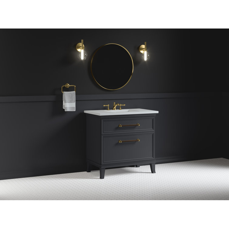 Kohler Harken 36In Bathroom Vanity With Two Drawers Wayfair