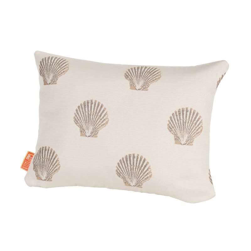 Highland Dunes Benat Scallop Indoor Outdoor Lumbar Pillow Wayfair