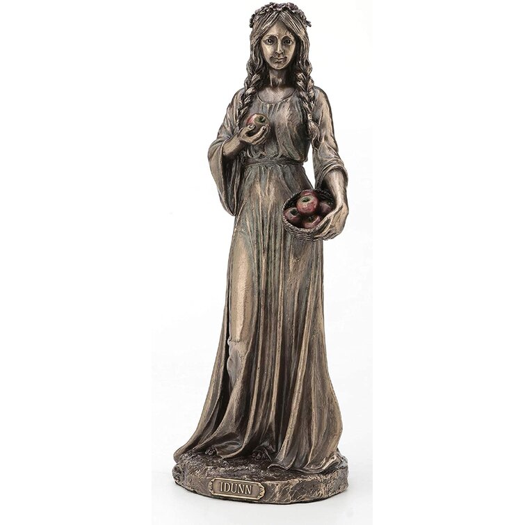 Bronze Finish Idunn Norse Goddess of Spring and Youth Statue