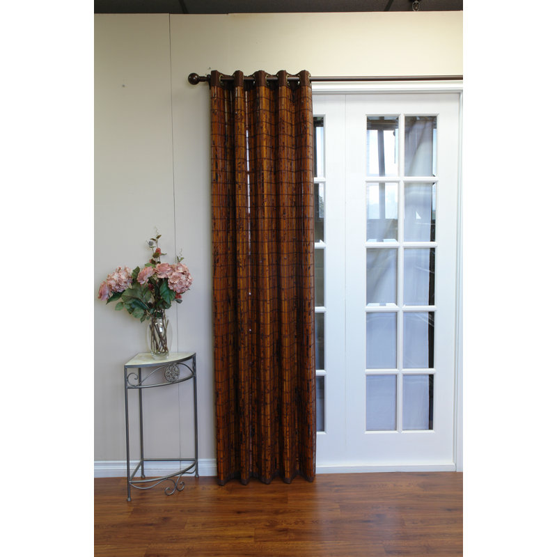 Bay Isle Home Sawyers Bamboo Grommet Top Curtain Panel Reviews Wayfair Bay Isle Home Sawyers Bamboo Grommet