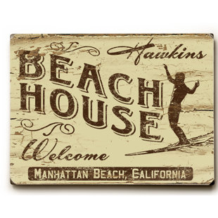 Personalized Beach Signs Wayfair Personalized Welcome Beach House Graphic Art