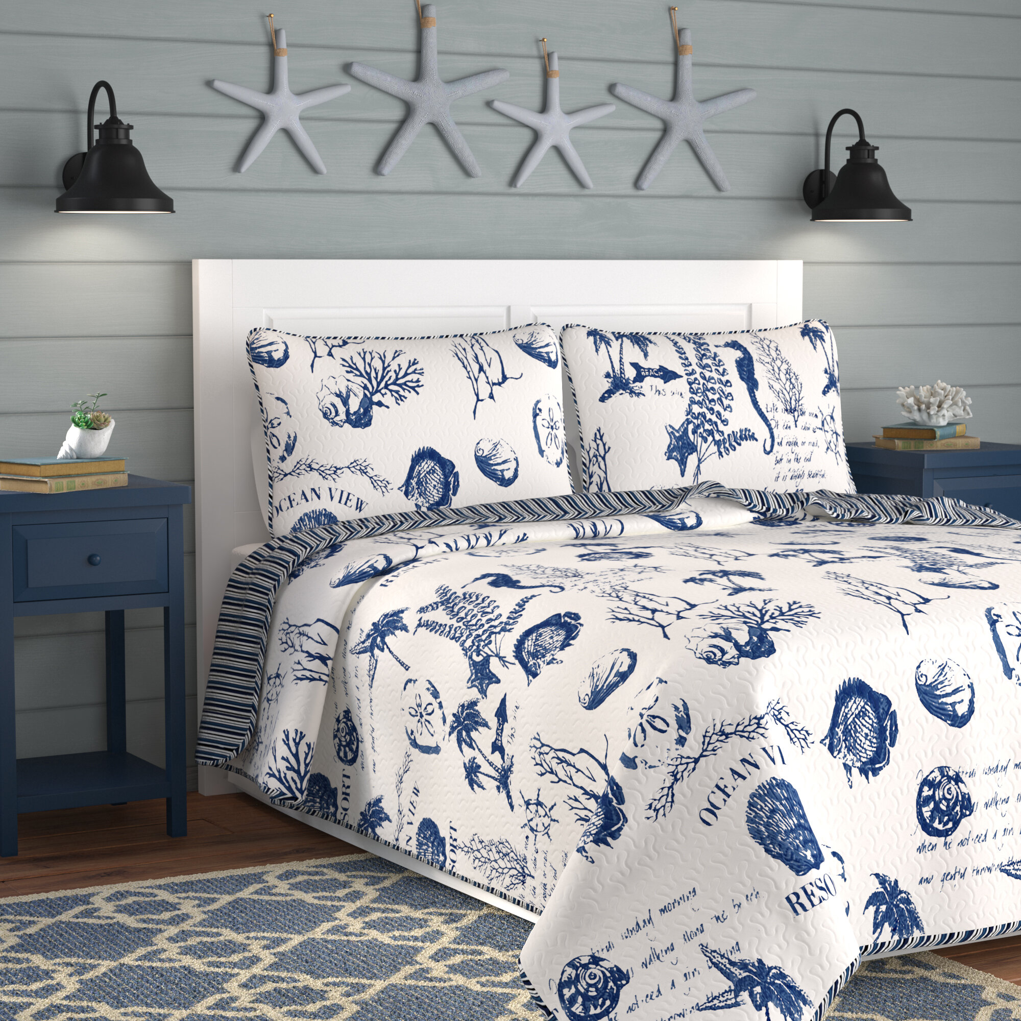 Nautical Beach Quilts Coverlets Sets Youll Love In