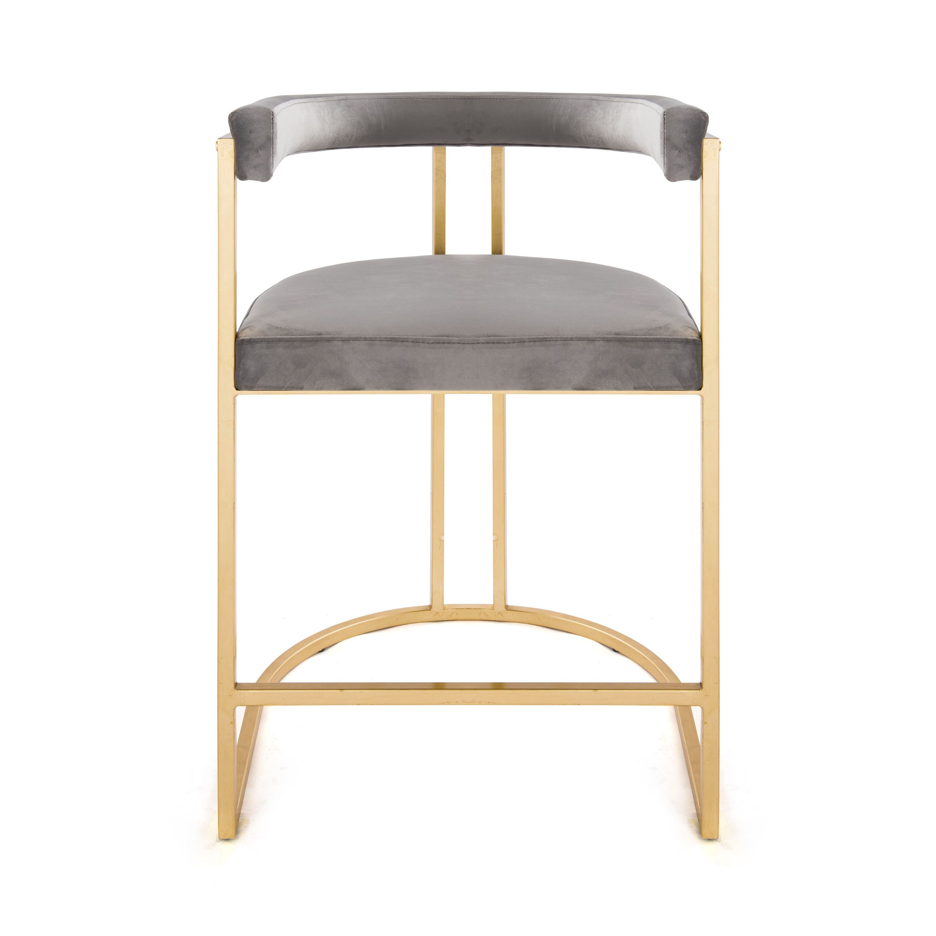 Worldsaway Barrel Back Leaf 24 Bar Stool