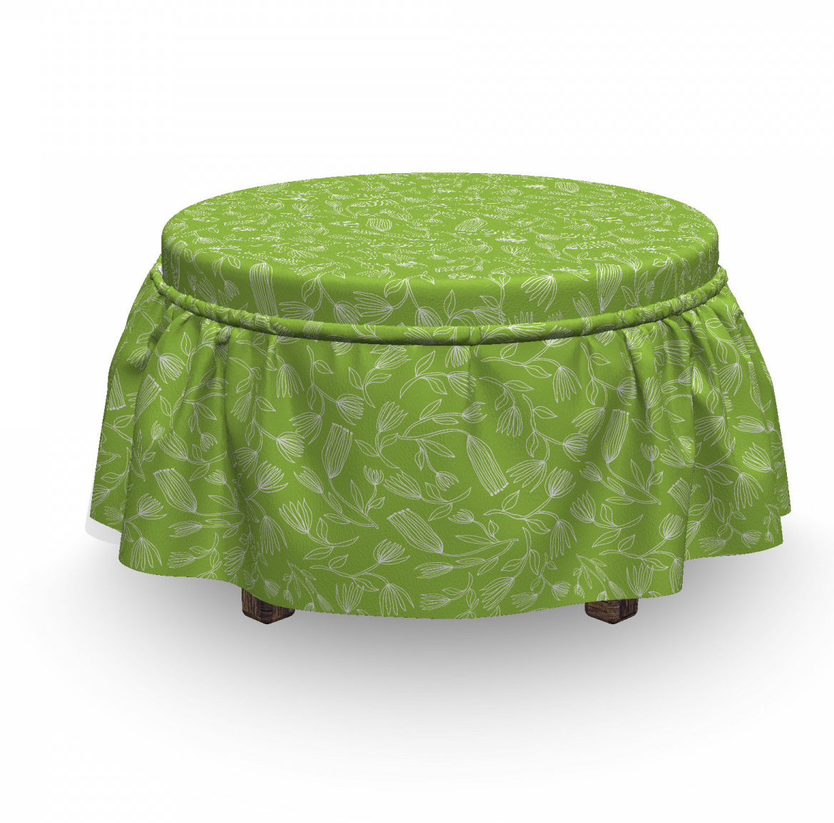 East Urban Home Box Cushion Ottoman Slipcover Wayfair