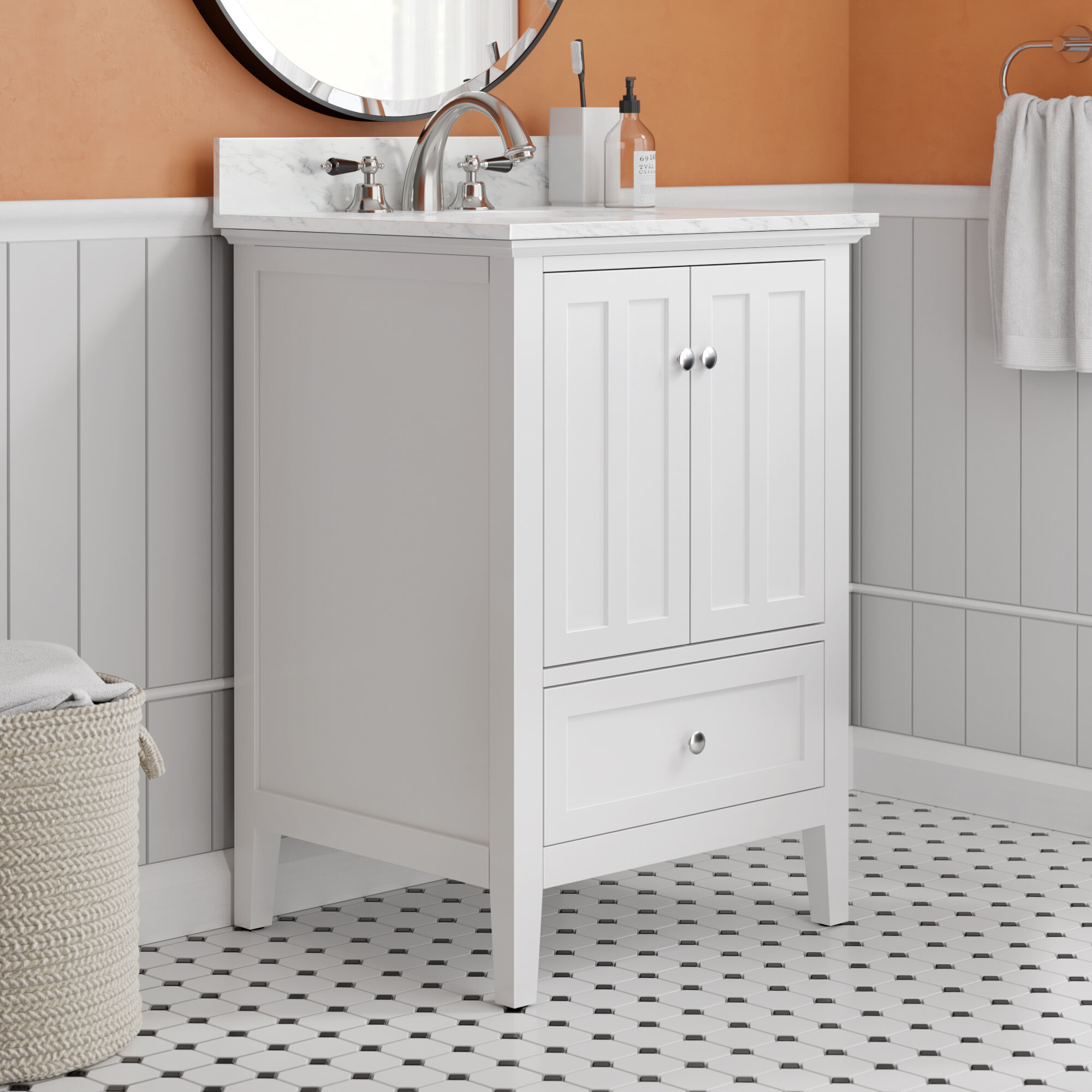 Ebern Designs Quezada 25 Single Bathroom Vanity Set Reviews Wayfair