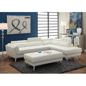 Bobkona Jolie Reclining Sectional