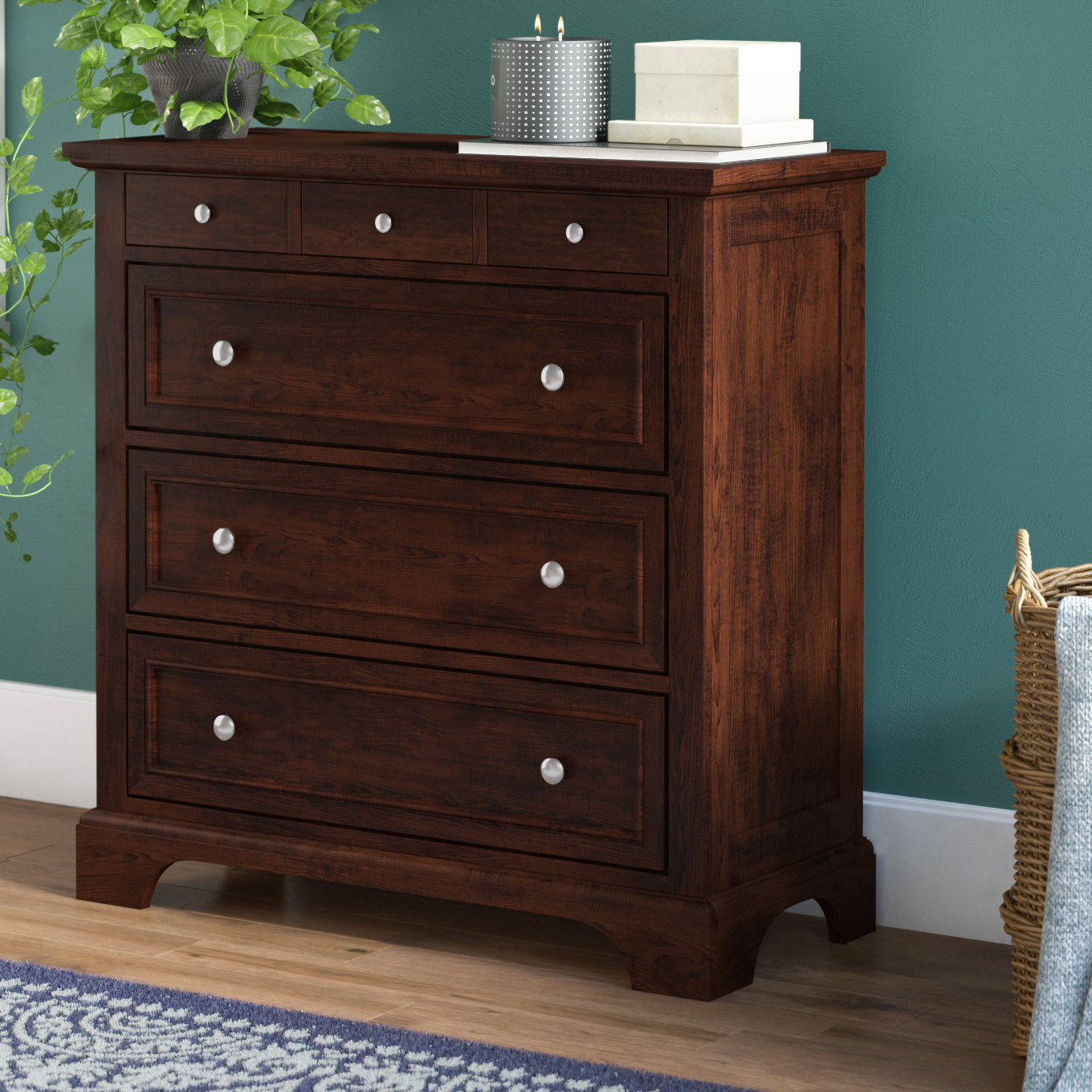 Three Posts Borden 4 Drawer Chest Reviews Wayfair