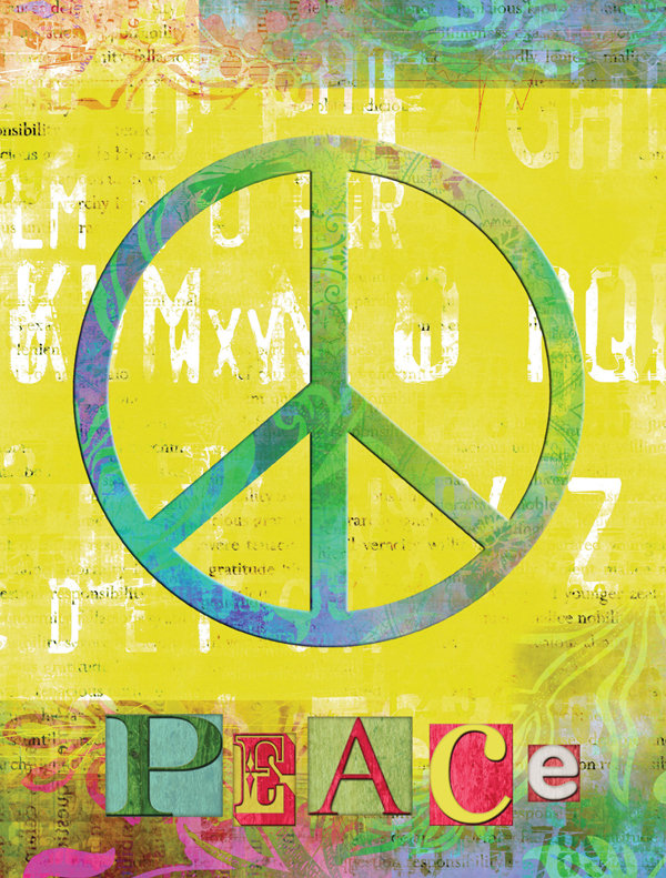 Caroline S Treasures Artsy Peace 2 Sided Polyester 40 X 28 In House Flag Wayfair