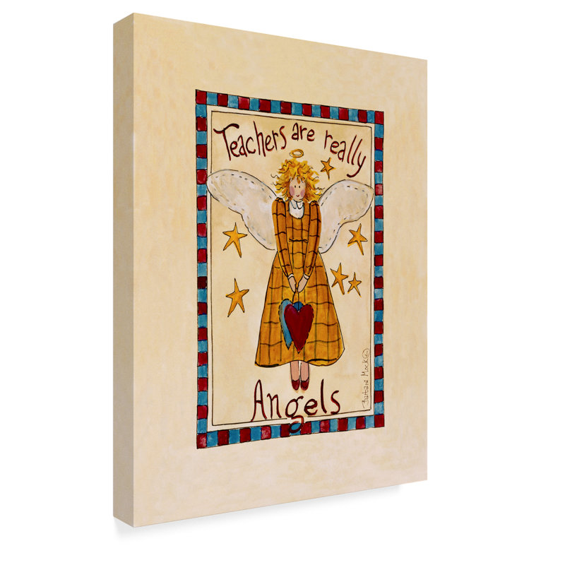 Astoria Grand Teaching Angel Acrylic Painting Print On Wrapped