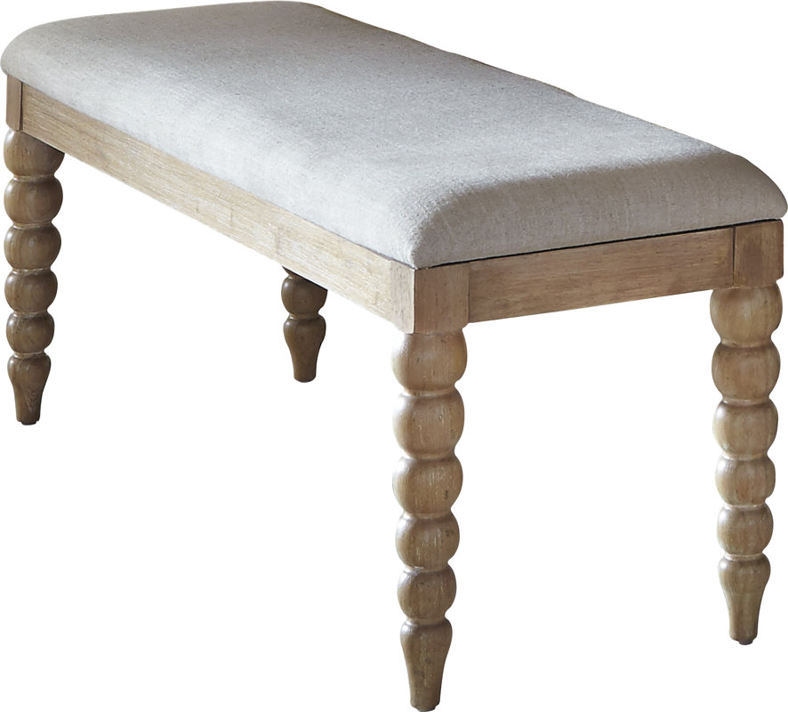 Schall Upholstered Bench #spindle #bench