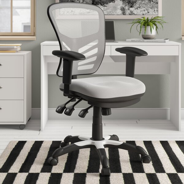 Urban Shop Swivel Mesh Chair Grey