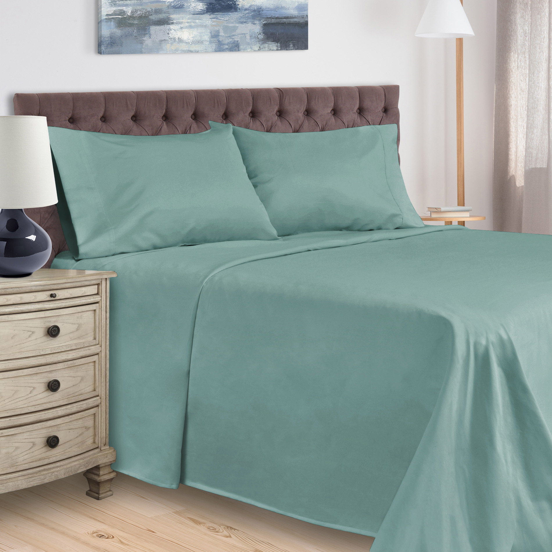 Details about   Tremendous Bedding Fitted Sheet+2 Pillow Case Egyptian Cotton Full XL All Color 