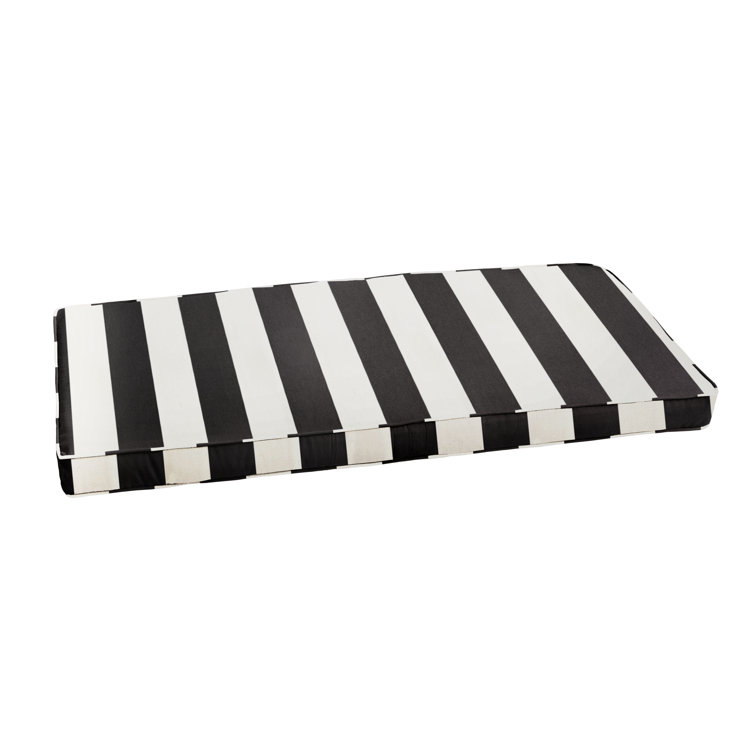 striped bench cushion