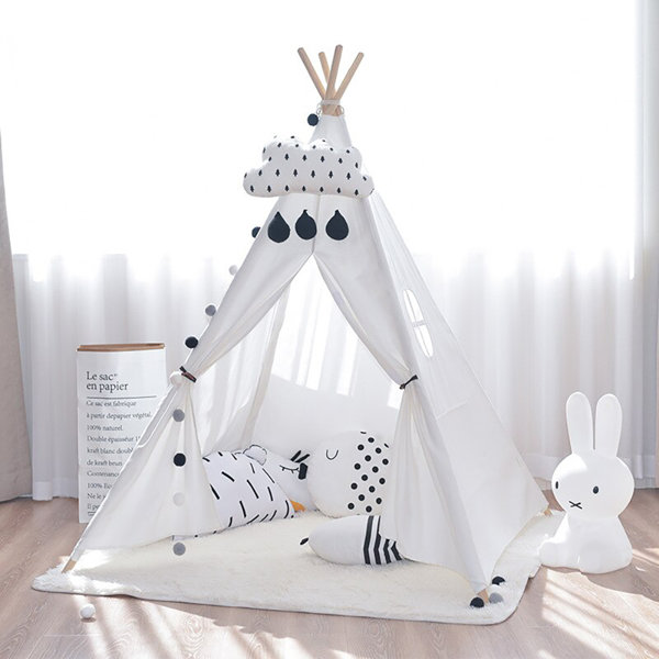 childrens teepee grey