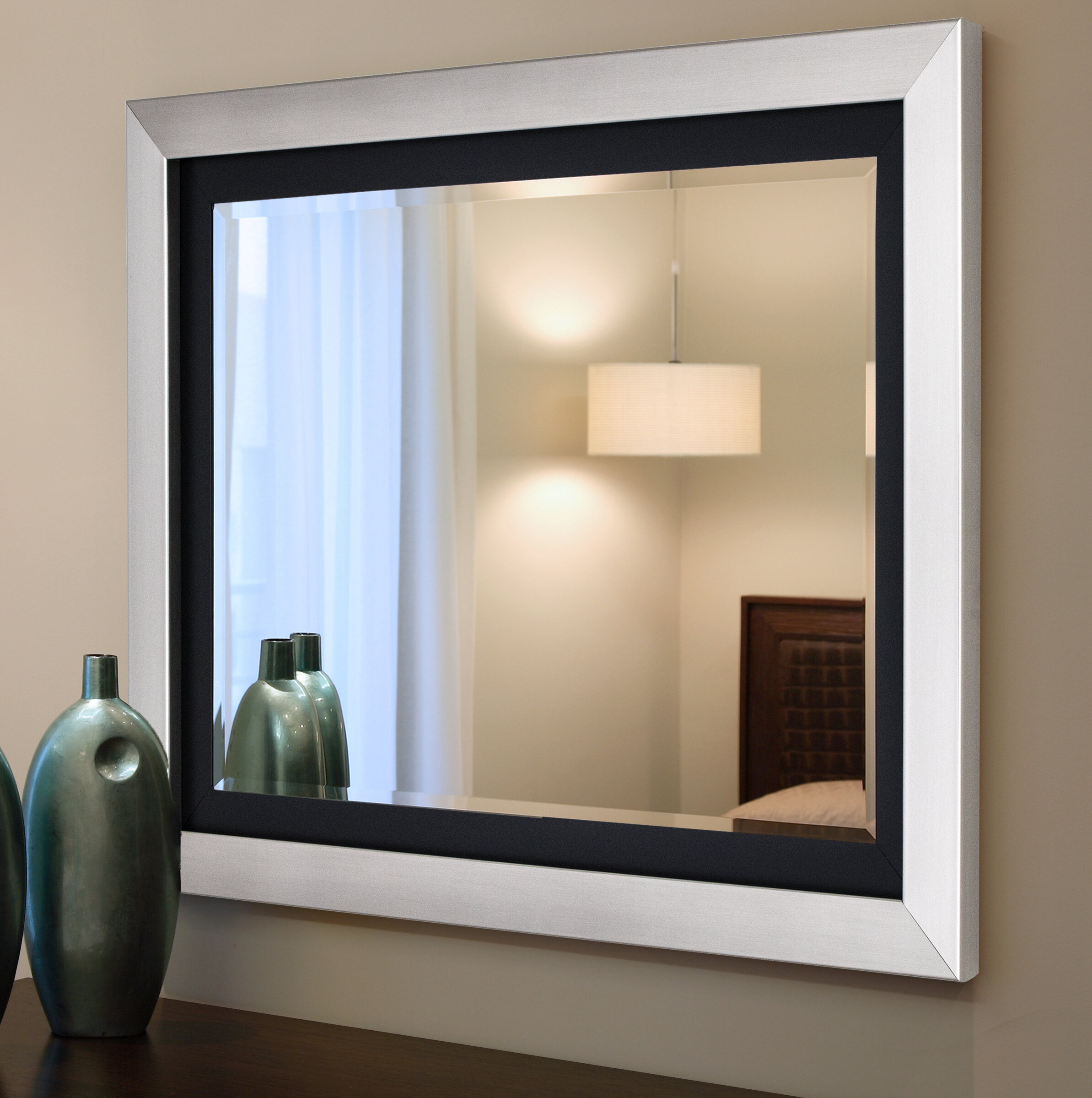 beveled bathroom mirror