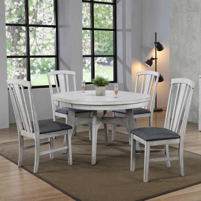 Gracie Oaks Hooten 5 Piece Extendable Dining Set & Reviews | Wayfair