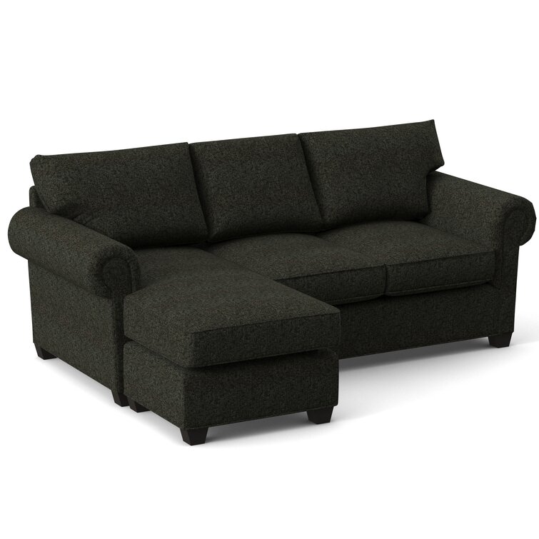 Layla 86" Wide Reversible Sleeper Sofa & Chaise with Ottoman