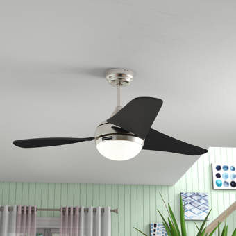 Hunter Fan 52 Builder Low Profile 5 Blade Flush Mount Ceiling Fan With Pull Chain And Light Kit Included Reviews Wayfair