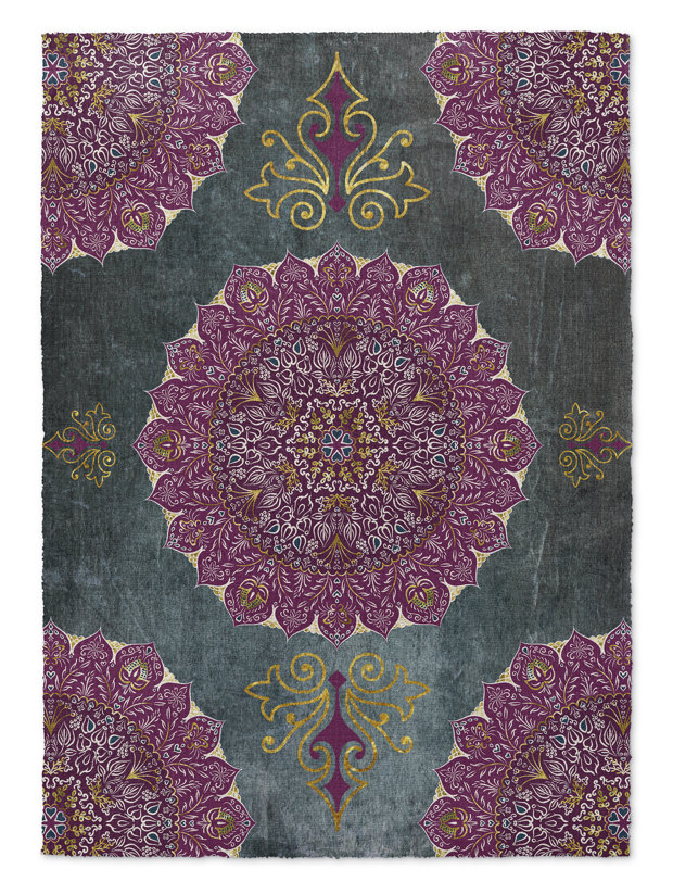 Kavka Ellis Green Purple Indoor Outdoor Area Rug Reviews Wayfair Ellis Green Purple Indoor Outdoor Area Rug