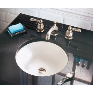 Orbit Circular Undermount Bathroom Sink with Overflow