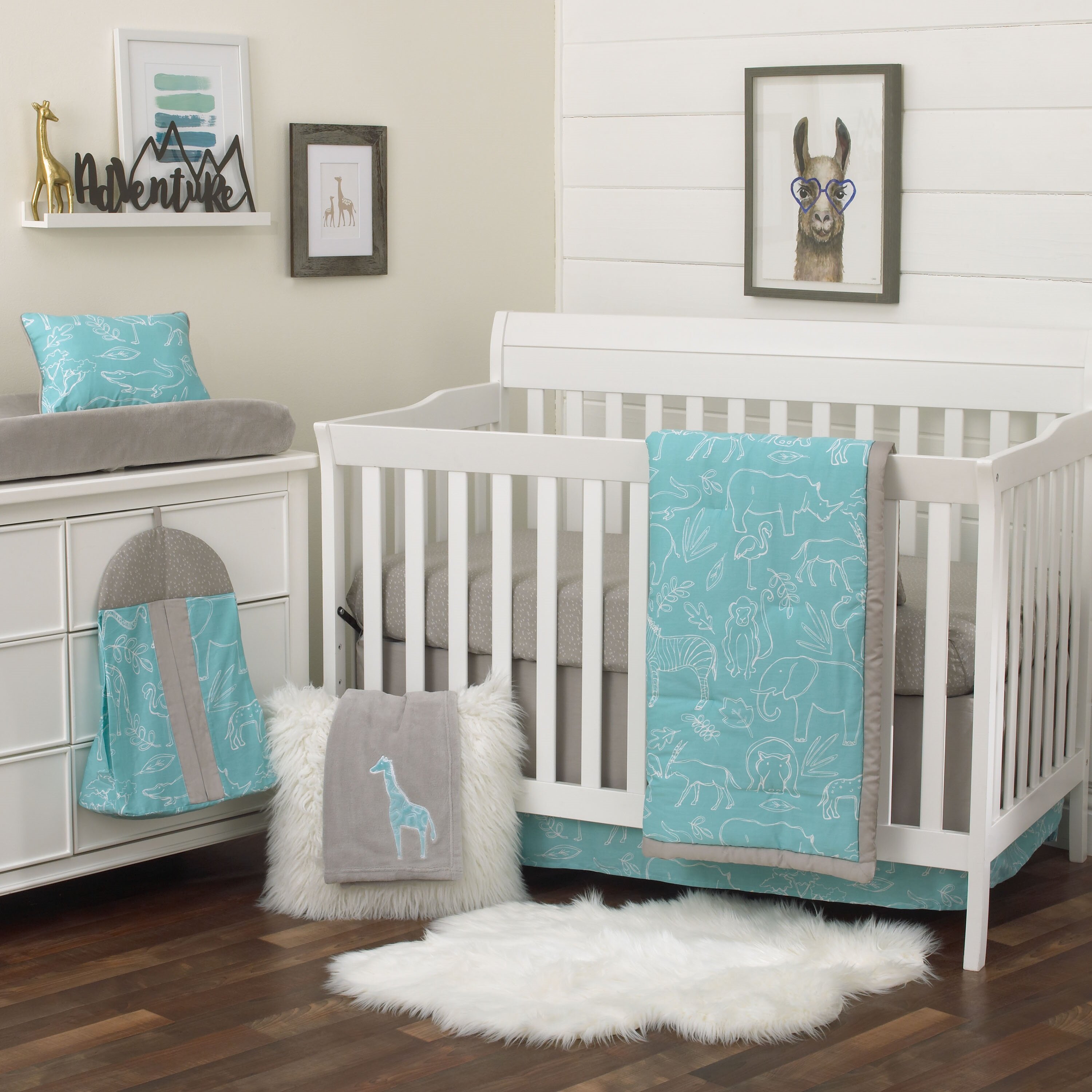 Isabelle Max Ambler Safari 8 Piece Crib Bedding Set Wayfair