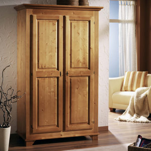 Drehtürenschrank, 195 cm H x 118 cm B x 61 cm T..