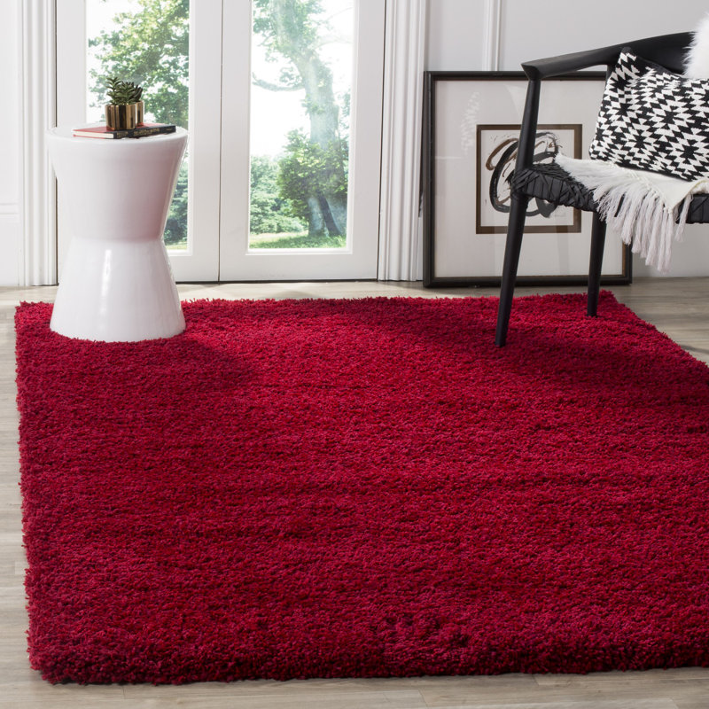 Wade Logan Rowen Handmade Red Area Rug Reviews Wayfair Rowen Handmade Red Area Rug