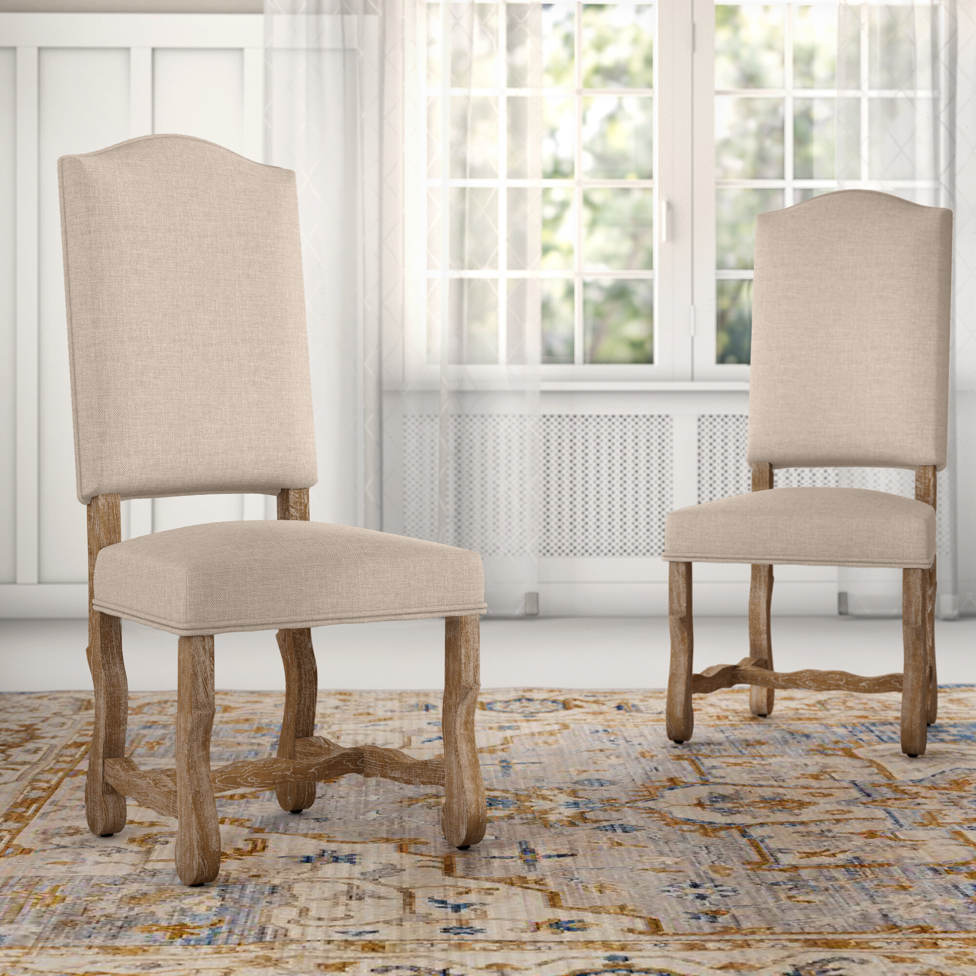 Birch Lane Duley Linen Upholstered Side Chair Reviews Wayfair