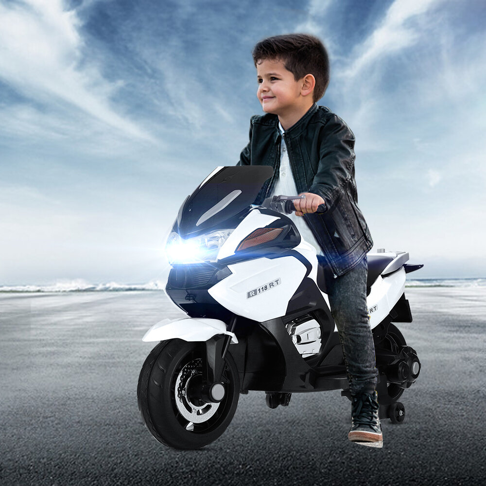 Kids 3 Wheels Riding Electric Motorcycle With Music Headlights Ages 1-3 Years 