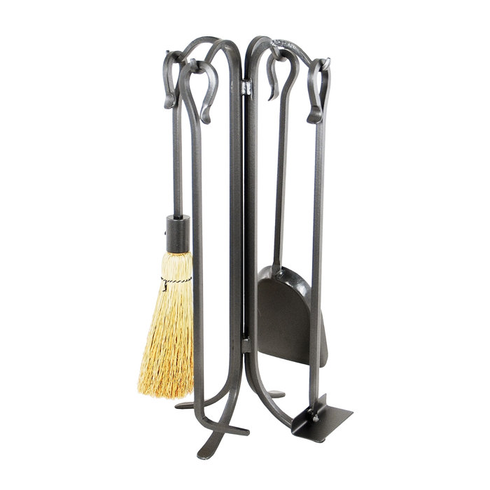Minuteman International Shepherds Hook Brush Single Fireplace Tool