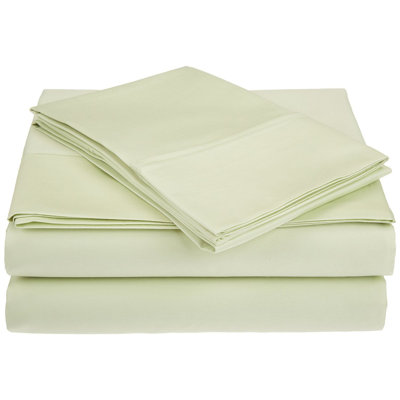 Saine 450 Thread Count 100% Cotton Sheet Set Lark Manor Size: Queen, Color: Sage