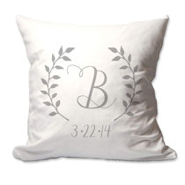 throw pillows with initials