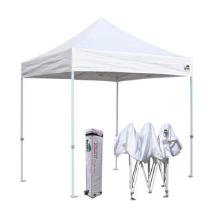 Commercial 8 Ft. W x 8 Ft. D Steel Pop-Up Canopy