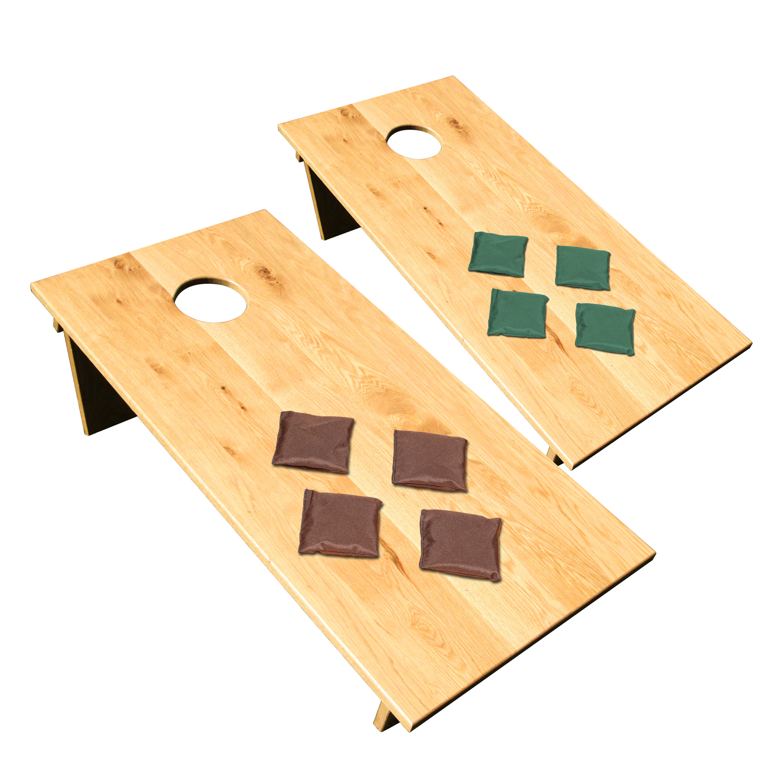 Gronomics 2 Piece Oak Bean Bag Board Set Wayfair