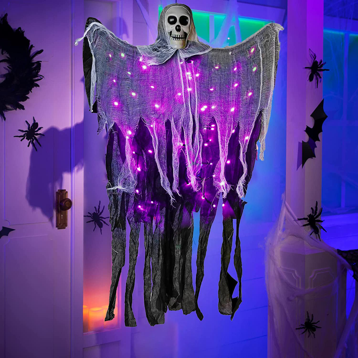 The Holiday Aisle® Groundbreaker Skeleton Stakes For Halloween Lighted ...