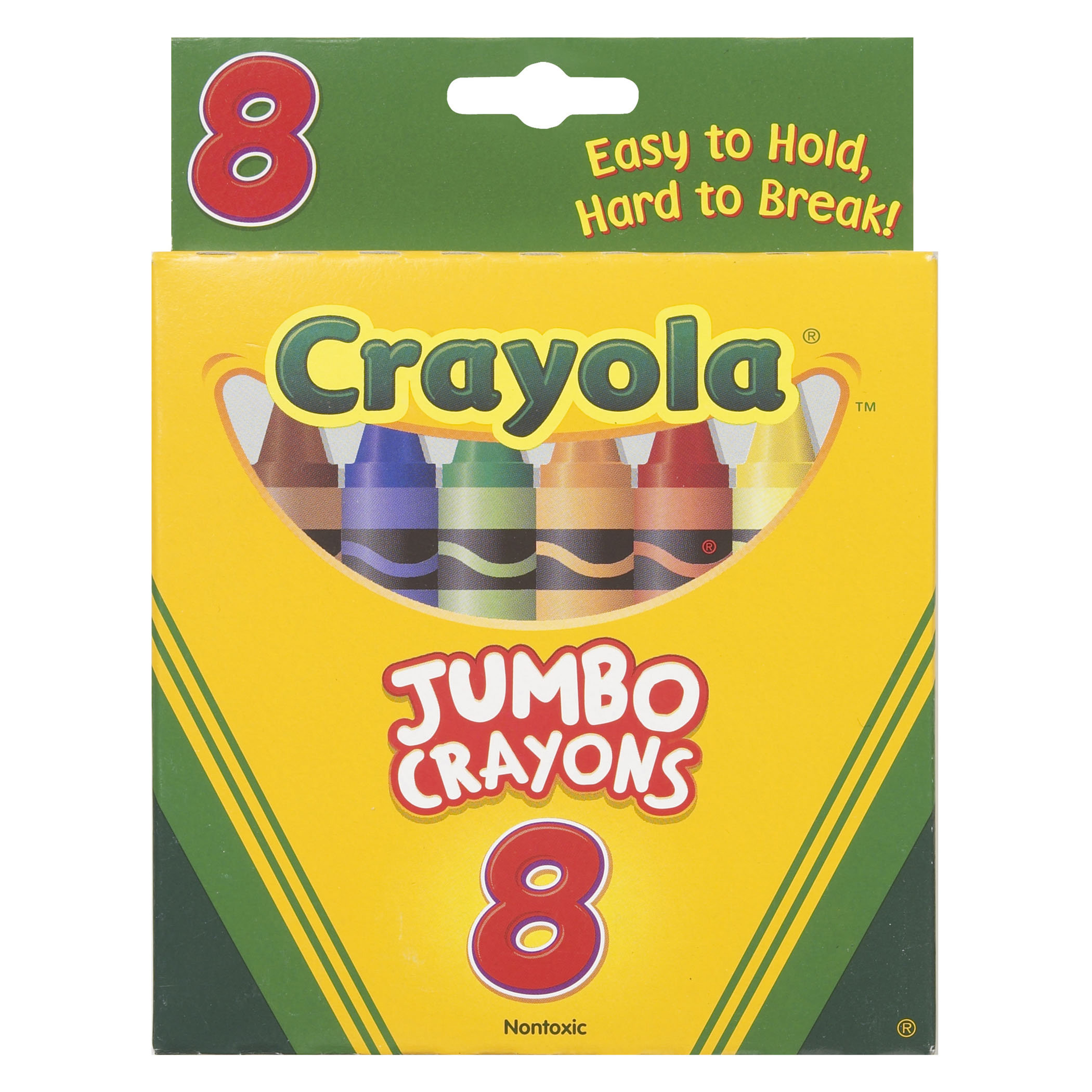 Attività di gruppo in classe Crayola Crayons Jumbo 8 Count Peggable Tuck Box 