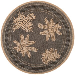 Curley Black/Natural Indoor/Outdoor Area Rug