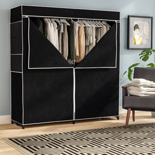 Double Hanging Wardrobe Closet Wayfair 60 W Wardrobe