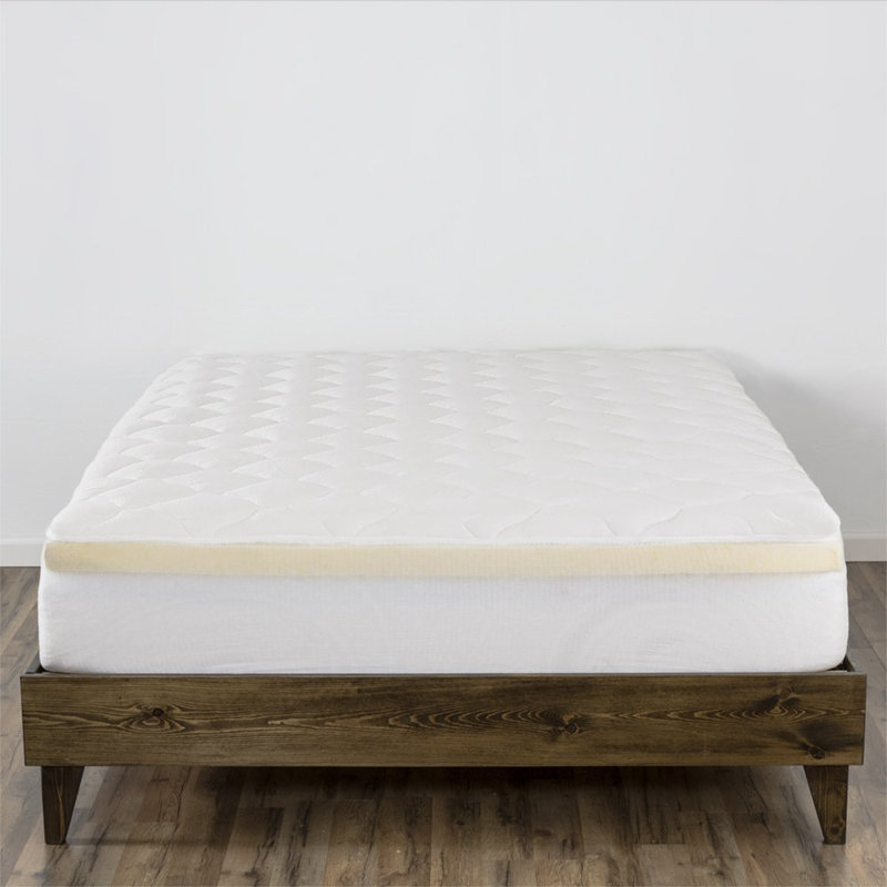 Alwyn Home Double Thick Memory Foam And Down Alternative Mattress Double Thick Memory Foam And Down Alternative Mattress Pad