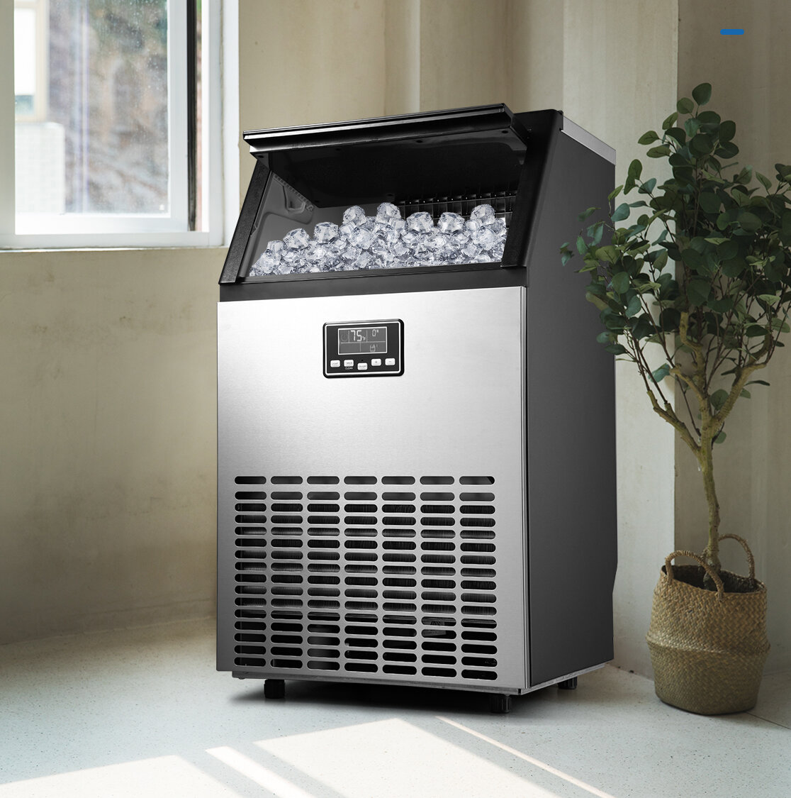 ADT Commercial Ice Maker Stainless Steel Industrial Modular ETL Approved Professional Refrigeration Equipment 270LBS 