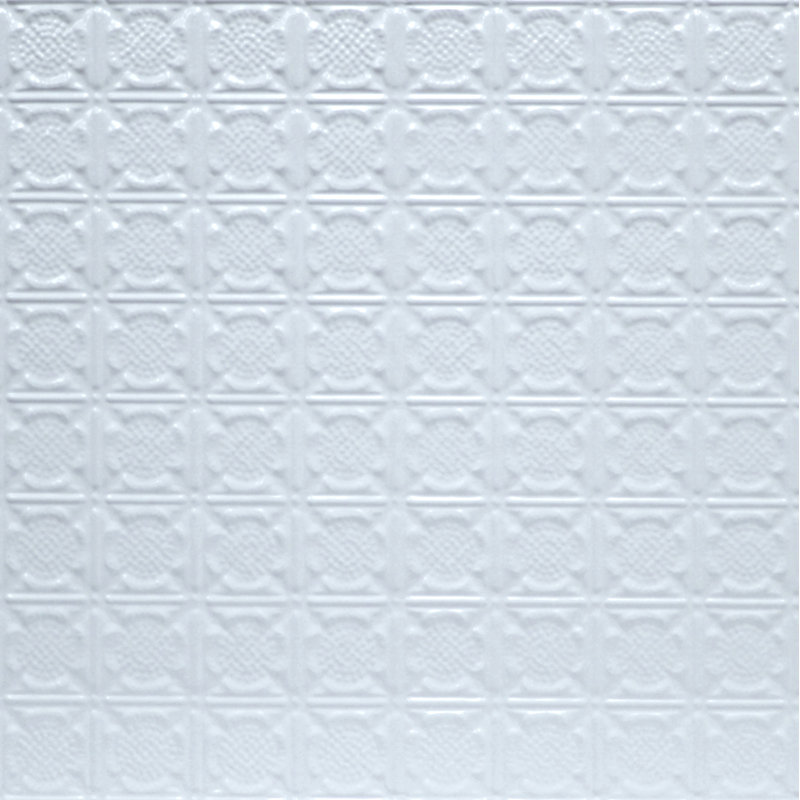 Shanko Pre Painted 24 X 24 Metal Tile In White Wayfair