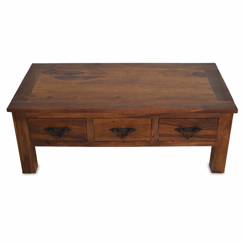 Union Rustic Perham Coffee Table With Storage Wayfair Co Uk