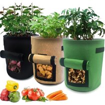 1/5PC Potato Grow Bags Tomato Plant Home Garden Vegetable Planter Container Pot