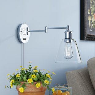 Swing Arm Wall Lamps You Ll Love Wayfair Southbury 1 Light Swing Arm Lamp