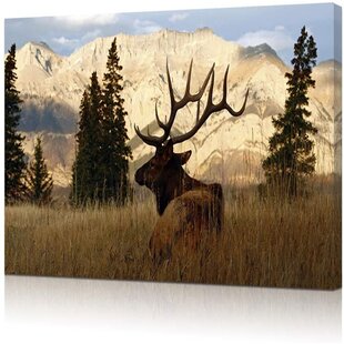 Mountain Elk Tapestry Wall Hanging w/Inspirational Verse