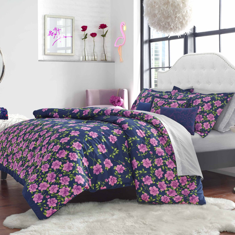 Betsey Johnson Rose Garden Bonus Reversible Comforter Set Wayfair