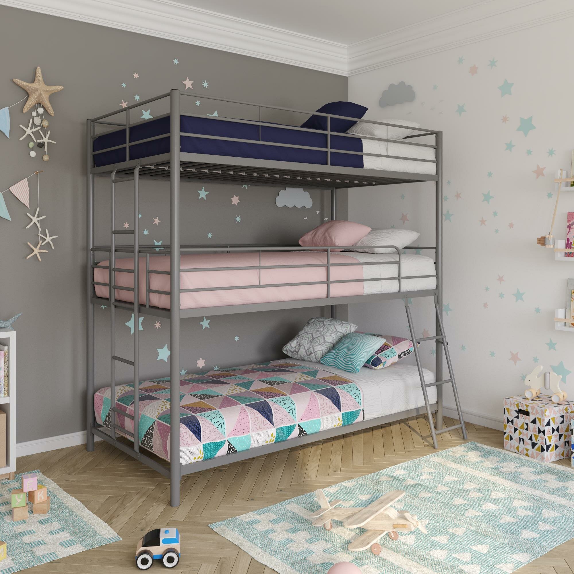 triple bed bunk bed