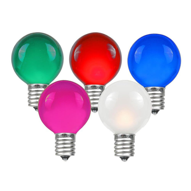 Novelty Lights 5 Watt G30 Incandescent Light Bulb E12 Candelabra Novelty Lights 5 Watt G30 Incandescent