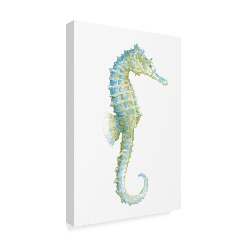 Highland Dunes Watercolor Seahorse I Acrylic Painting Print On